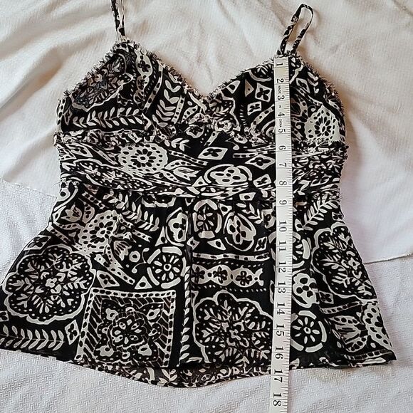 Express Design Studio Black Beige Sexy Camisole Tank Top Small Mint Condition - Picture 11 of 11
